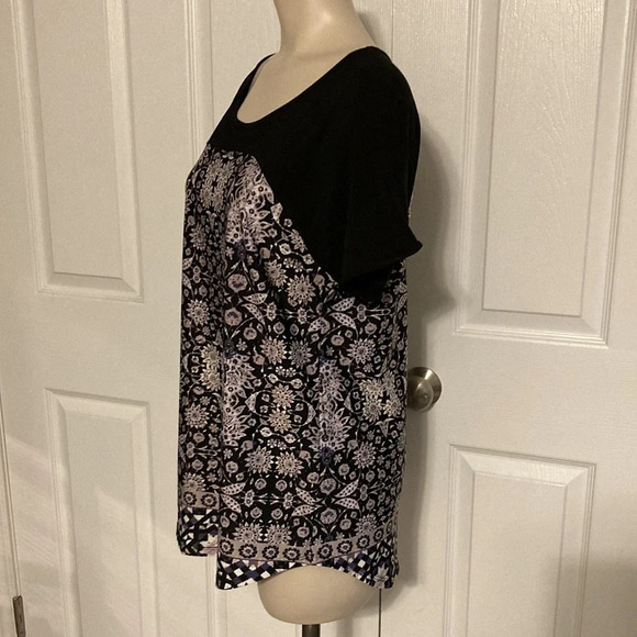 NWOT PerSeption Concept Patterned Top L - Picture 5 of 14